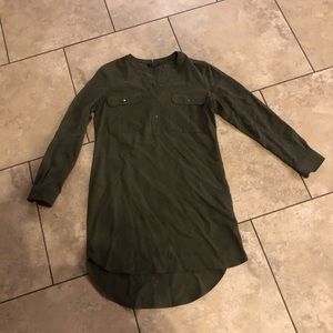 Olive green T-shirt dress never worn